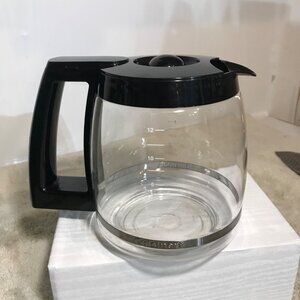 12-Cup Cuisinart Glass Coffee Pot Carafe Black Handle 1420FT
